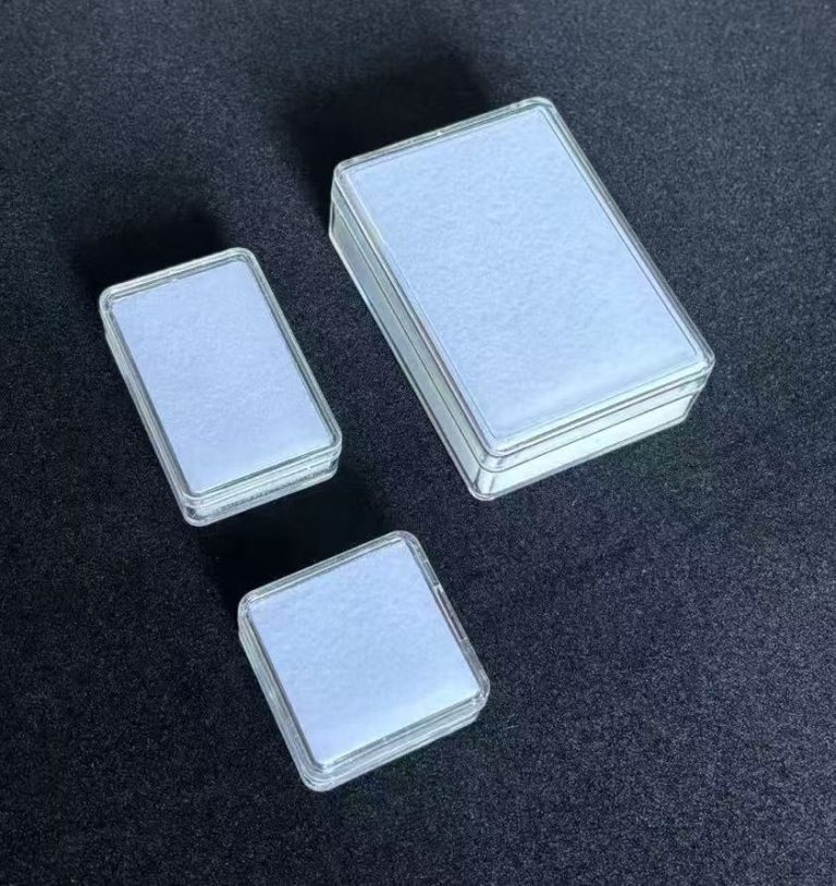 Plastic gemstone box Square Plastic Transparent Jewelry Display Box - White Diamond & Color Gem Storage Case for Loose Stones Collection & Retail Showcase - Image 8
