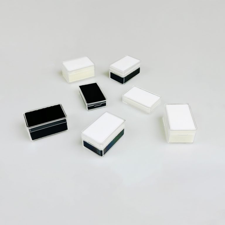 Plastic gemstone box Square Plastic Transparent Jewelry Display Box - White Diamond & Color Gem Storage Case for Loose Stones Collection & Retail Showcase - Image 9