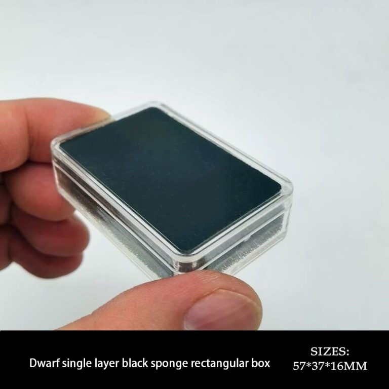 Plastic gemstone box Square Plastic Transparent Jewelry Display Box - White Diamond & Color Gem Storage Case for Loose Stones Collection & Retail Showcase - Image 4