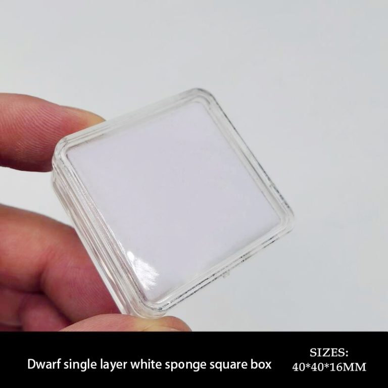 Plastic gemstone box Square Plastic Transparent Jewelry Display Box - White Diamond & Color Gem Storage Case for Loose Stones Collection & Retail Showcase - Image 7