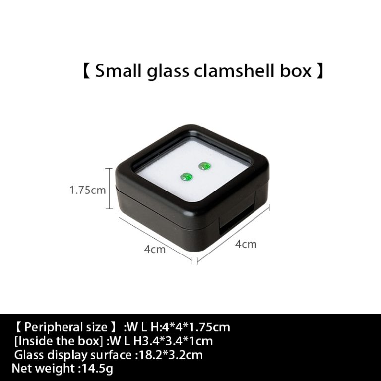 Gem box Acrylic square box, transparent ring face, bare stone diamond gemstone box, bare diamond colored gemstone box, jewelry display box, storage box - Image 18