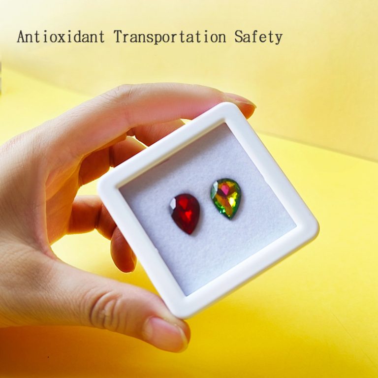 Plastic flip cover glass surface gemstone bare stone box - Image 9