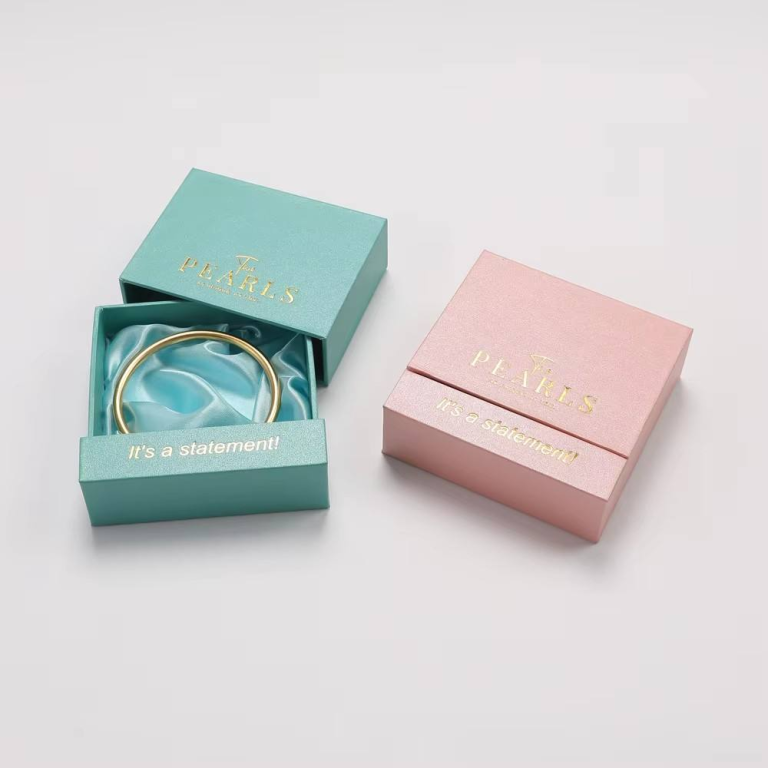 Square Jewelry Drawer Box Drawstring Closure for Necklace Ring Pendant Earring Gift Box - Image 5