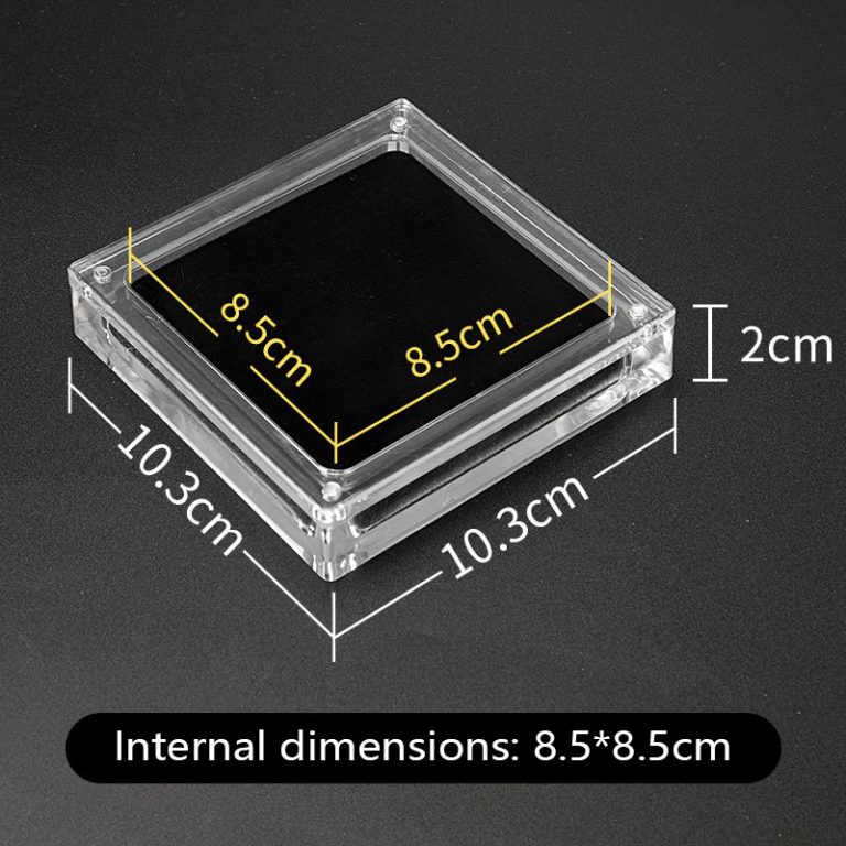 Transparent acrylic jewelry box, magnetic display box, jewelry, magnetic jade, earrings, necklace box - Image 10