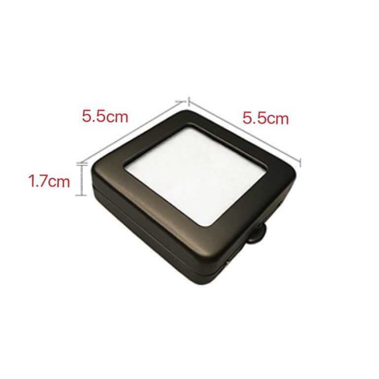 A metal ring face showcases a loose diamond box - Image 6