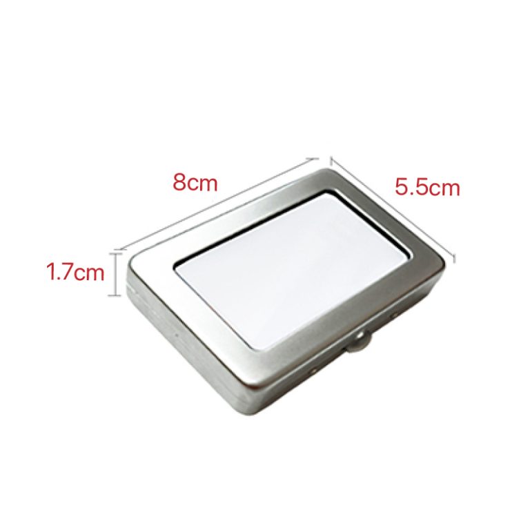 A metal ring face showcases a loose diamond box - Image 7