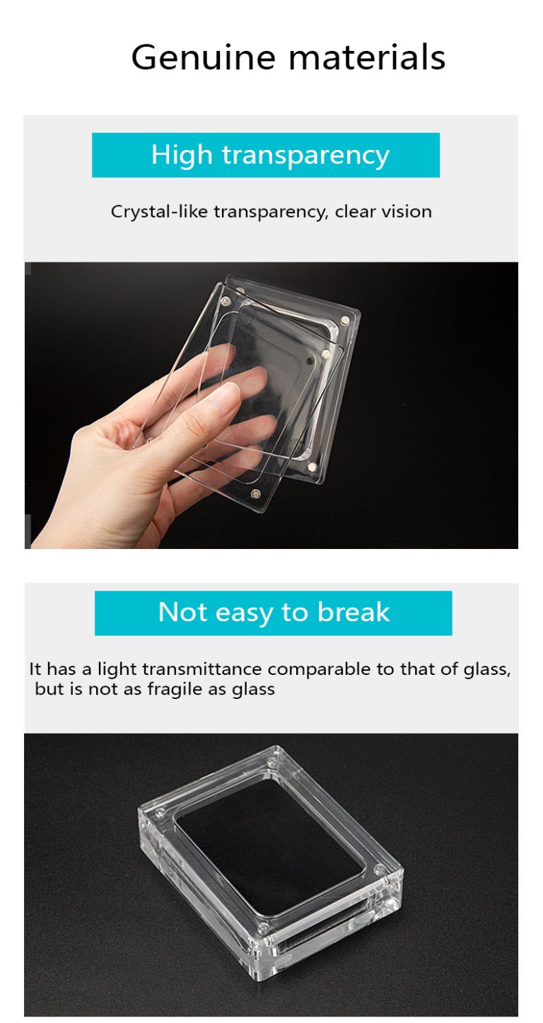 Transparent acrylic jewelry box, magnetic display box, jewelry, magnetic jade, earrings, necklace box - Image 11