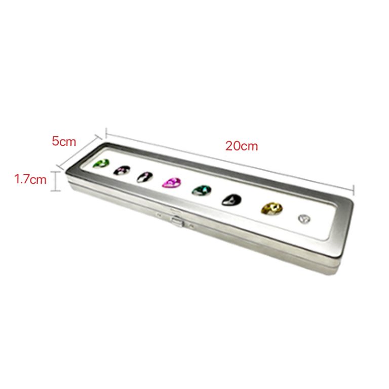 A metal ring face showcases a loose diamond box - Image 10