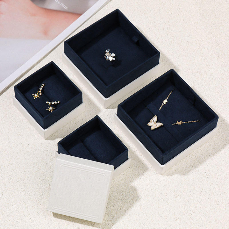 Hot Selling World Cover Luxury Cardboard Pendant Necklace Jewelry Box - Image 3