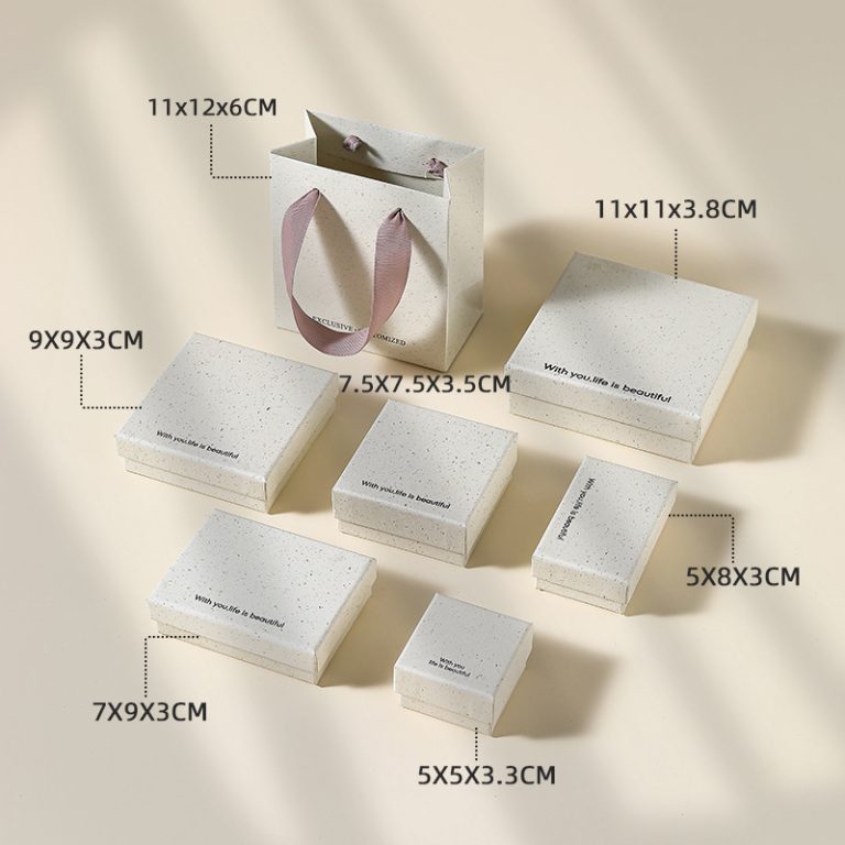 Jewelry Drawer Box Drawstring Closure for Necklace Ring Pendant Earring Gift Box - Image 3