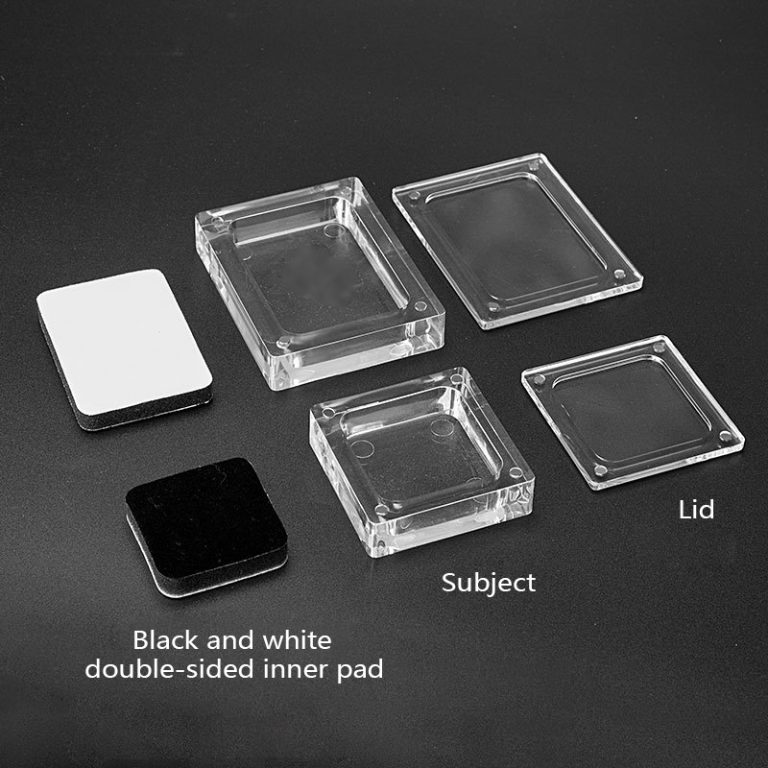 Transparent acrylic jewelry box, magnetic display box, jewelry, magnetic jade, earrings, necklace box - Image 4