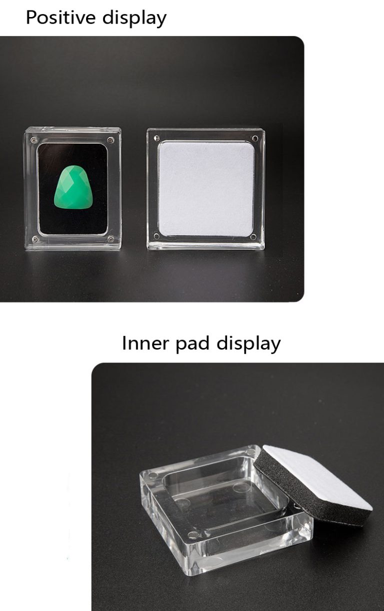 Transparent acrylic jewelry box, magnetic display box, jewelry, magnetic jade, earrings, necklace box - Image 17