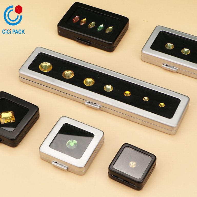 A metal ring face showcases a loose diamond box - Image 11