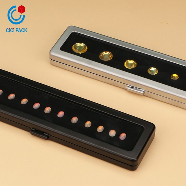 A metal ring face showcases a loose diamond box - Image 13