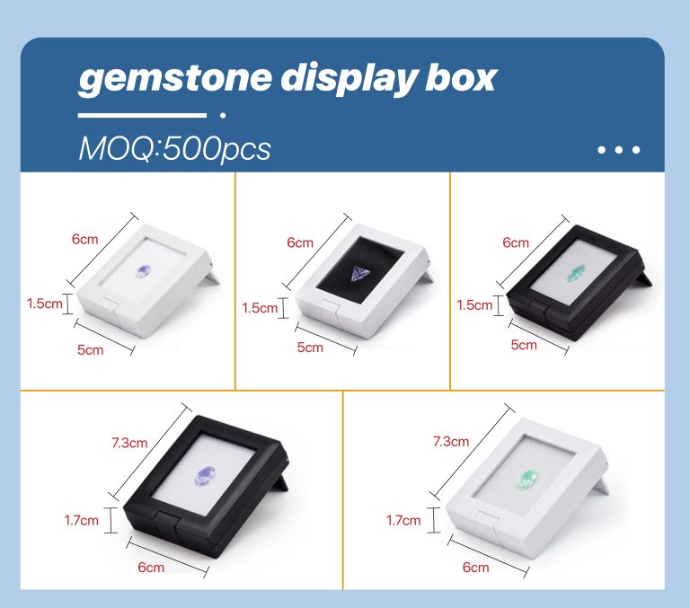 Acrylic upright bare stone storage and display box - Image 13