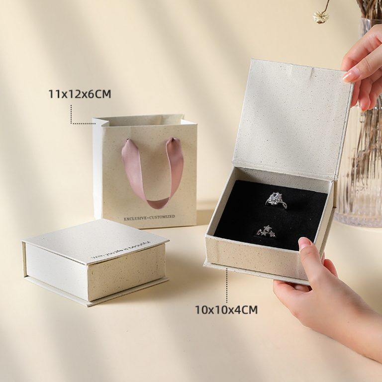 Jewelry Drawer Box Drawstring Closure for Necklace Ring Pendant Earring Gift Box - Image 5