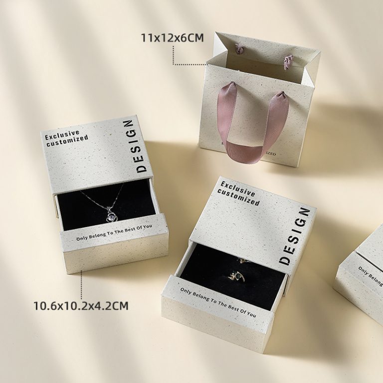 Jewelry Drawer Box Drawstring Closure for Necklace Ring Pendant Earring Gift Box - Image 6