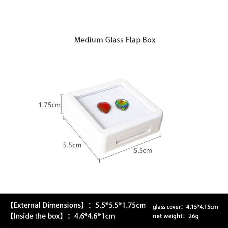 Gem box Acrylic square box, transparent ring face, bare stone diamond gemstone box, bare diamond colored gemstone box, jewelry display box, storage box - Image 13