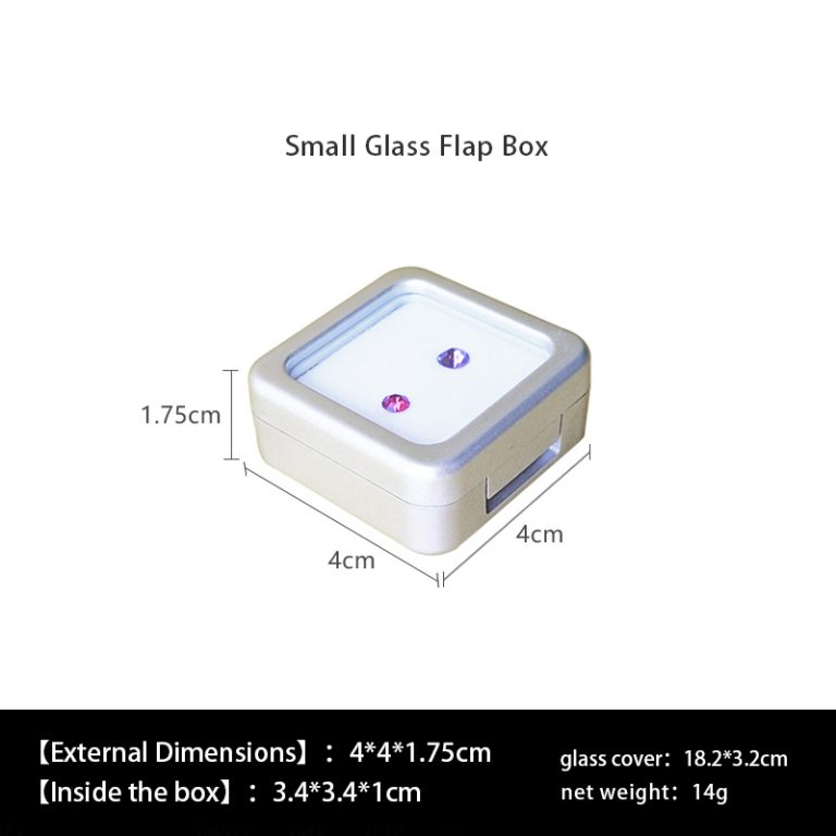 Gem box Acrylic square box, transparent ring face, bare stone diamond gemstone box, bare diamond colored gemstone box, jewelry display box, storage box - Image 12