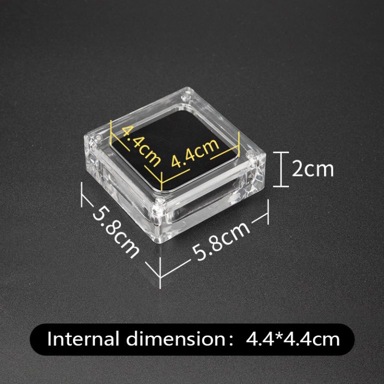 Transparent acrylic jewelry box, magnetic display box, jewelry, magnetic jade, earrings, necklace box - Image 6