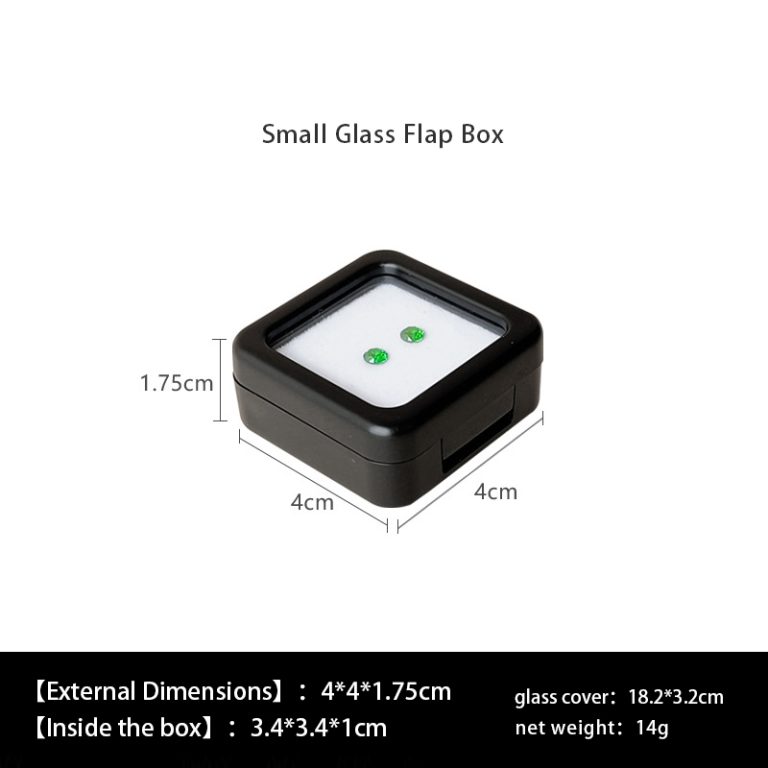 Gem box Acrylic square box, transparent ring face, bare stone diamond gemstone box, bare diamond colored gemstone box, jewelry display box, storage box - Image 11