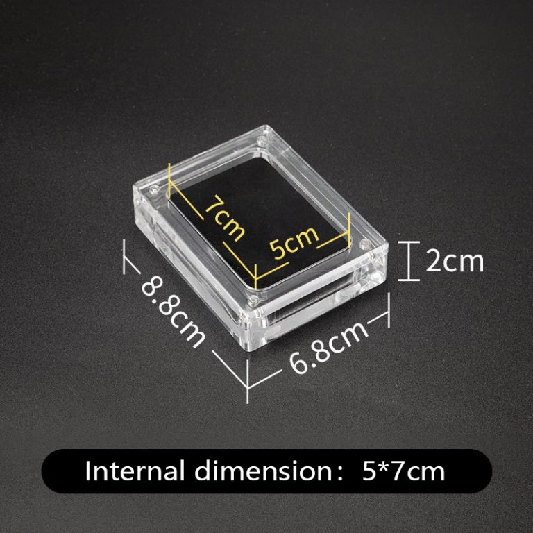 Transparent acrylic jewelry box, magnetic display box, jewelry, magnetic jade, earrings, necklace box - Image 7