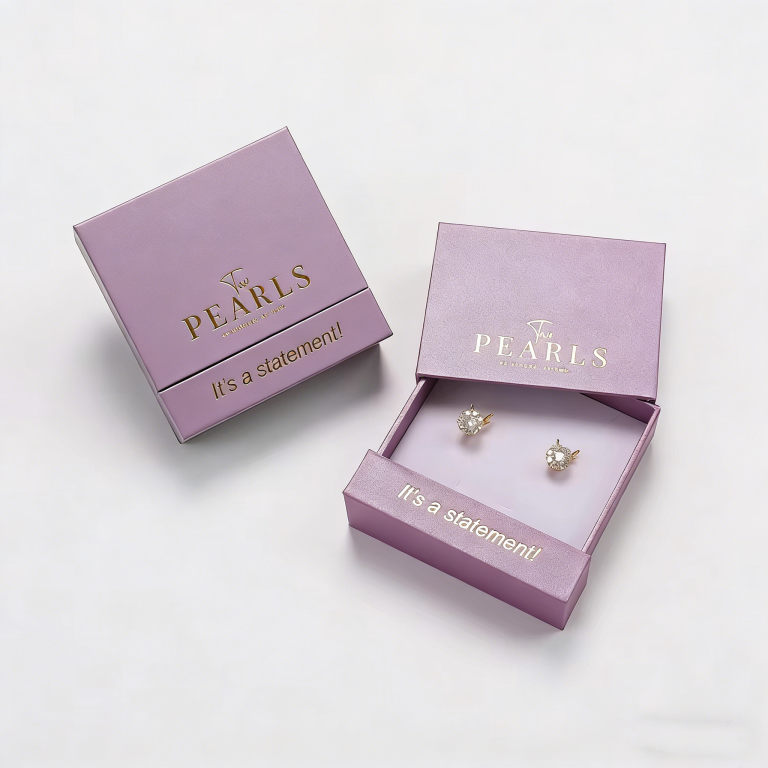 Square Jewelry Drawer Box Drawstring Closure for Necklace Ring Pendant Earring Gift Box - Image 2