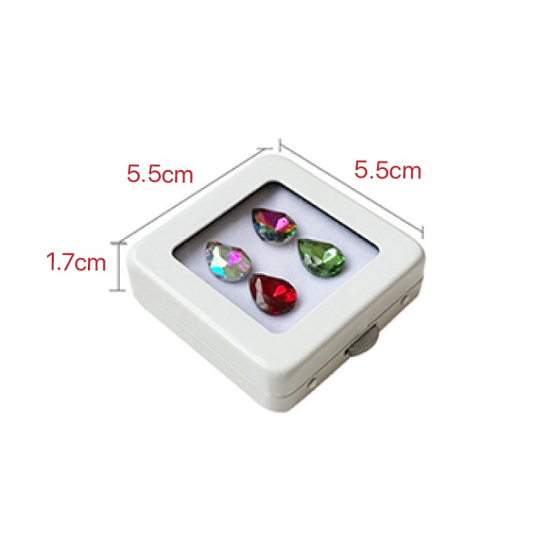 A metal ring face showcases a loose diamond box - Image 4