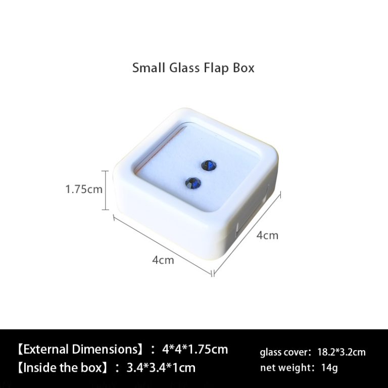 Plastic flip cover glass surface gemstone bare stone box - Image 8