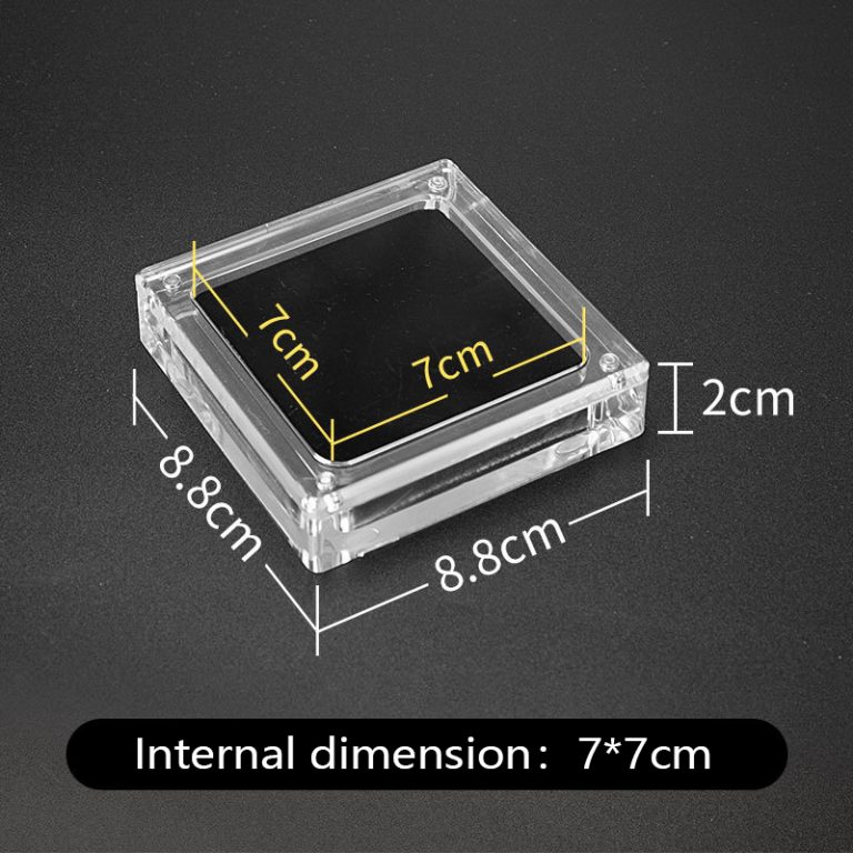 Transparent acrylic jewelry box, magnetic display box, jewelry, magnetic jade, earrings, necklace box - Image 8