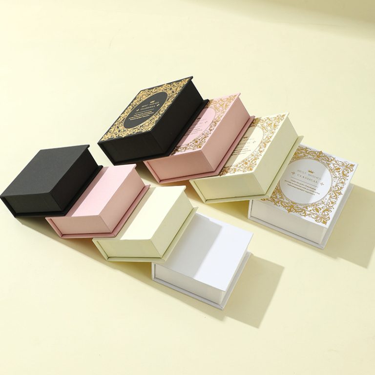 Luxury Jewelry Magnetic Boxes with Ribbon Handmade Necklace Earrings Cardboard Jewelry Boxes - Image 2