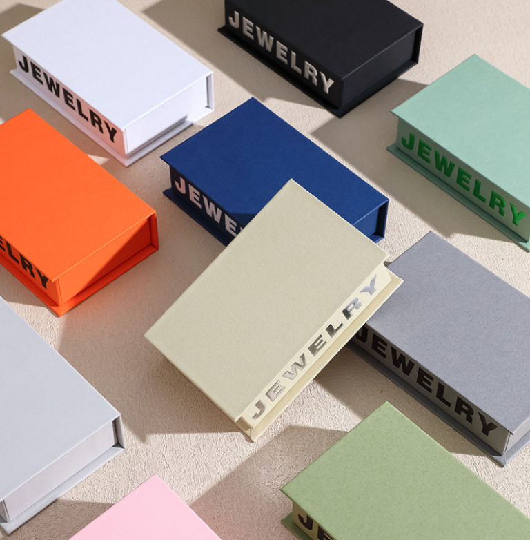 Printed Recyclable Book Style Paper Bracelet Ring Earring Necklace Packaging Jewelry Boxes - Image 4