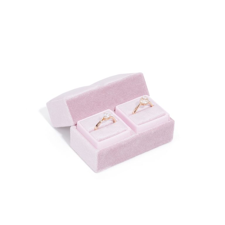 Luxury Custom Logo Small Portable Pu Leather Jewelery Ring Earring Necklace Storage Case Display Travel Jewelry Organizer Box - Image 2