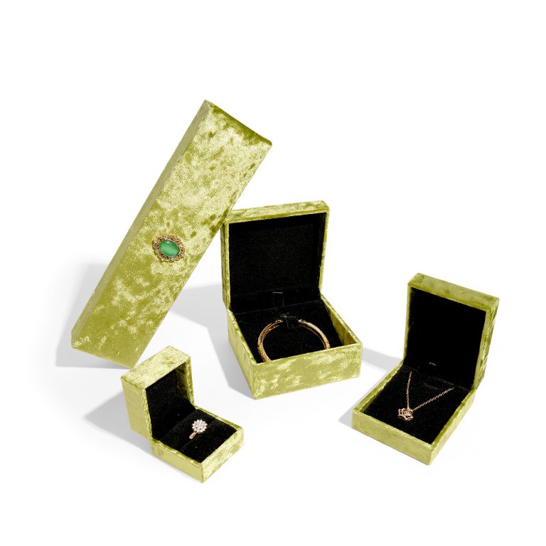 2026 Wholesale logo Custom Soft Touch Leather Diamond Ring Gift Package Gold Ring Box - Image 3