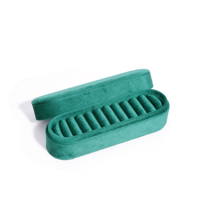 Velvet Bracelet Necklace Pendant Ring Earring Jewelry Box Proposal Wedding Engagement Christmas - Image 3