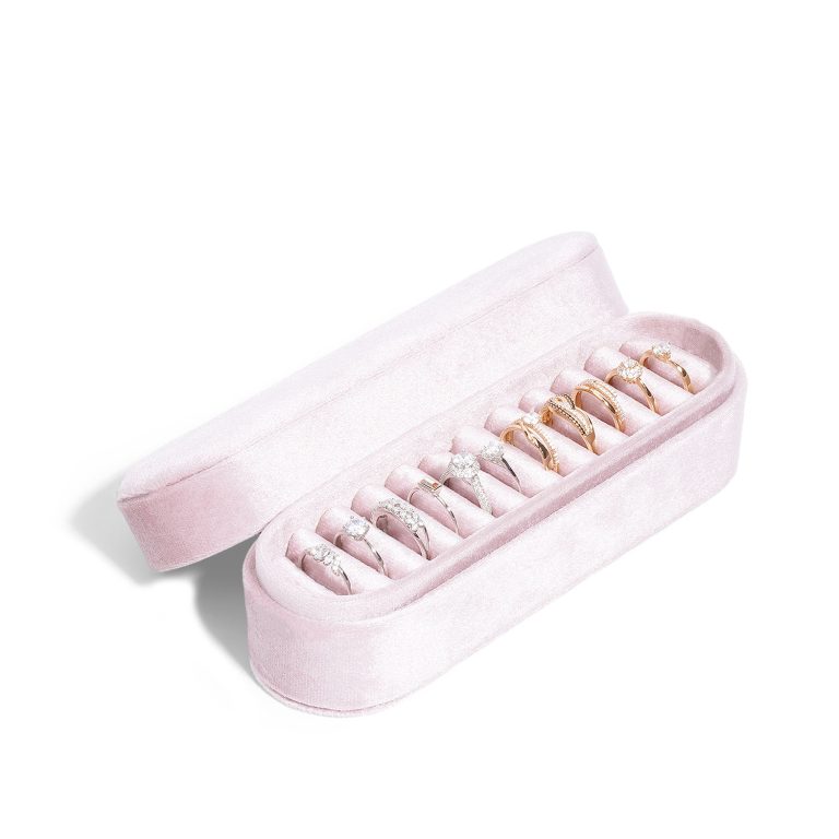 Velvet Bracelet Necklace Pendant Ring Earring Jewelry Box Proposal Wedding Engagement Christmas - Image 4