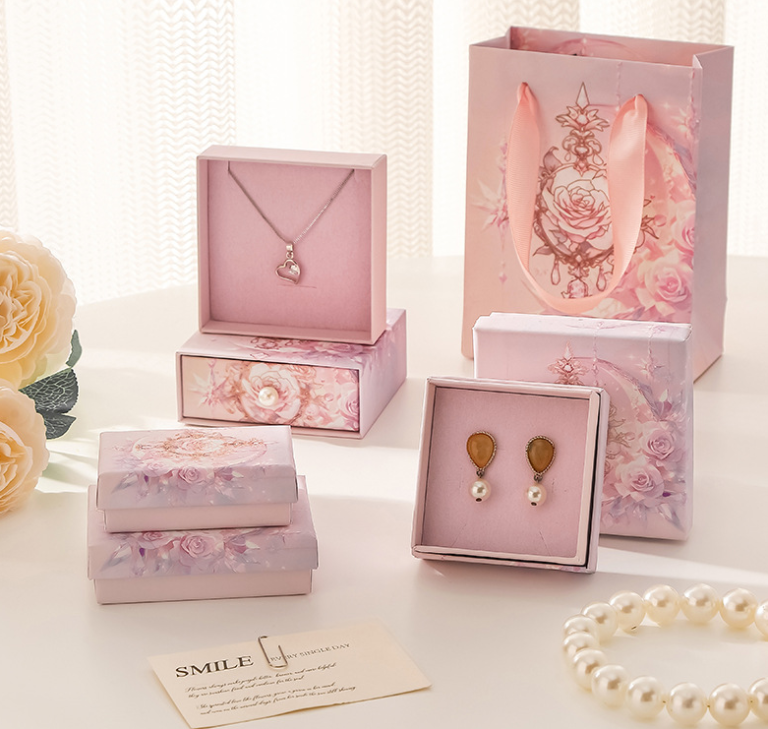 Custom Logo Cute Drawer Jewelry Packaging Box Slider Paper Jewellery Gift Box - Image 4