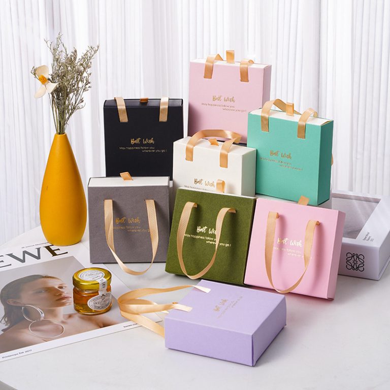 Portable foldable drawer box Jewelry packaging Box Earrings Rings Pendant Customized Logo - Image 2